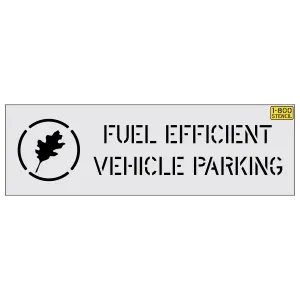 14" FUEL EFFICIENT VEHICLE PARKING Stencil