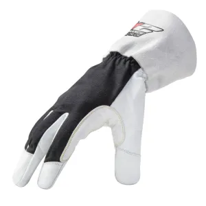 212 Performance ARCTIGEC5-05-010 ARC Economy TIG Cut 5 Resistant Goatskin Welding Gloves, Large Black;White