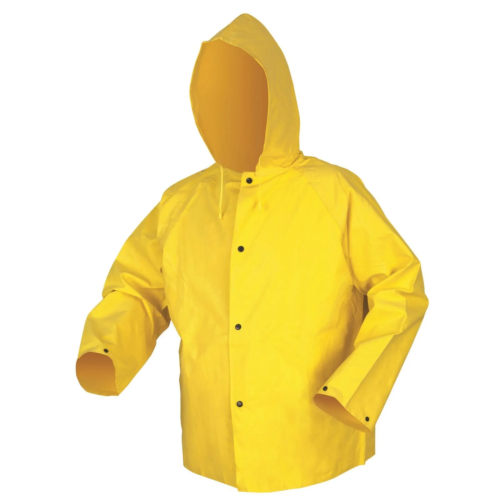 800JHXL MCR Concord Flame Resistant,.35mm,Neoprene/nylon,Jacket W/Att Hood,Yellow