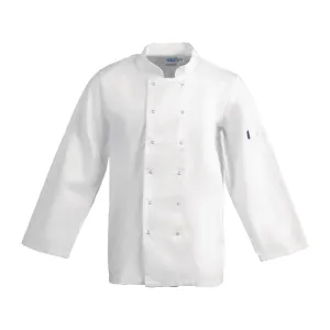 A134-XL Whites Vegas Unisex Chefs Jacket Long Sleeve White XL