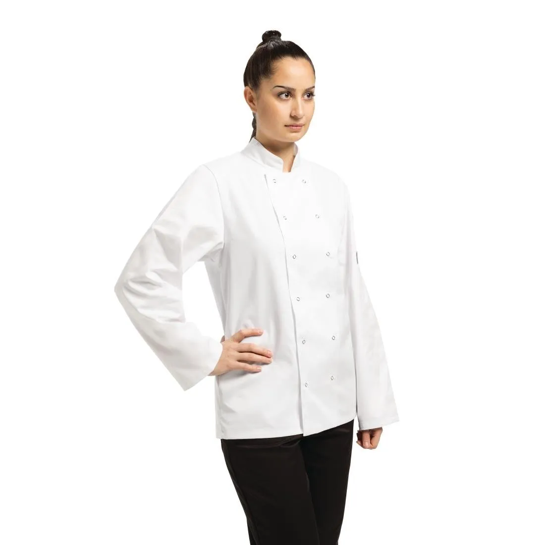 A134-XL Whites Vegas Unisex Chefs Jacket Long Sleeve White XL