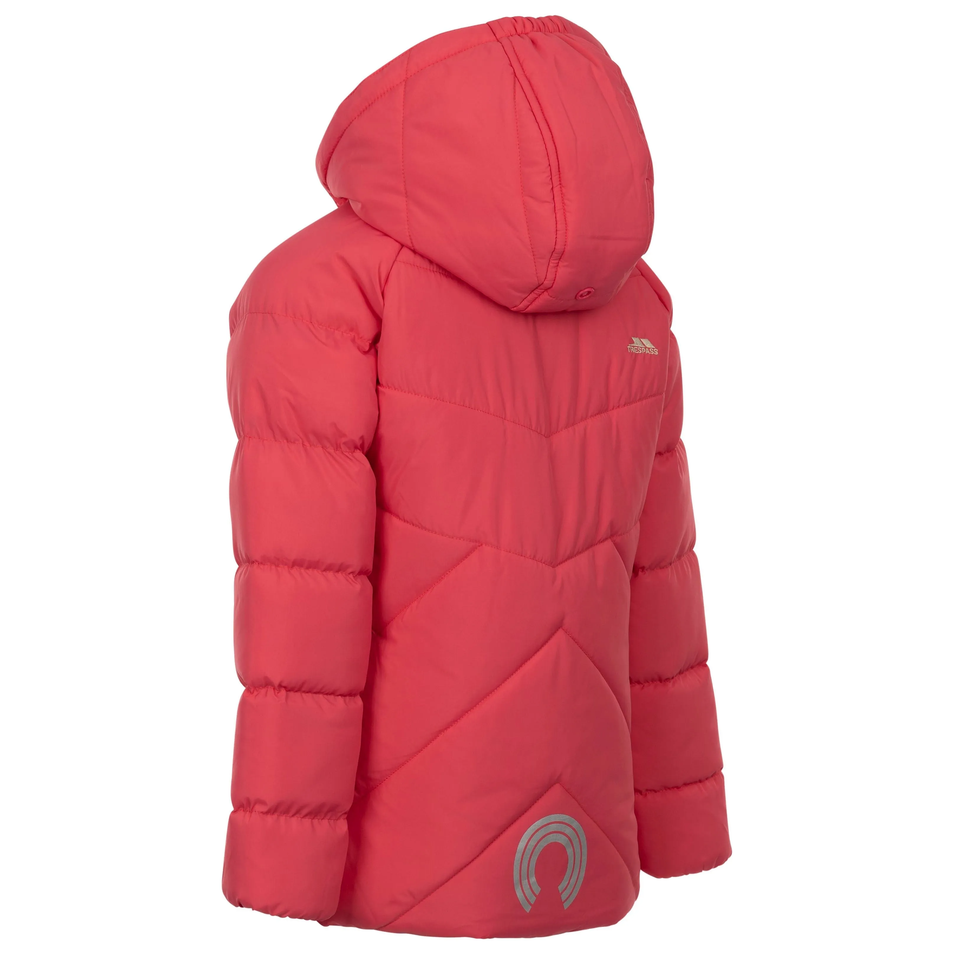 Annah Kids Casual Padded Jacket in Strawberry