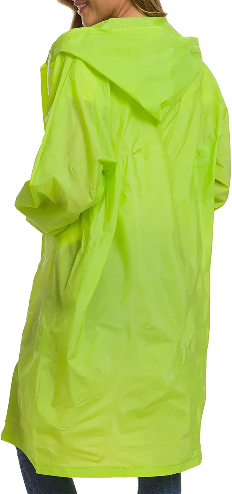 Besshopie Reusable Raincoat EVA Rain Poncho Unisex Men Women Long Rain Cape