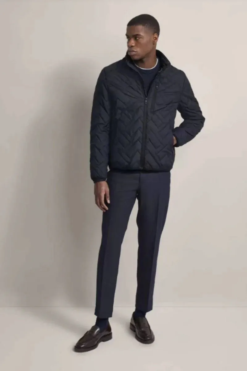 Bugatti - Bomber Quilted Jacket, Navy