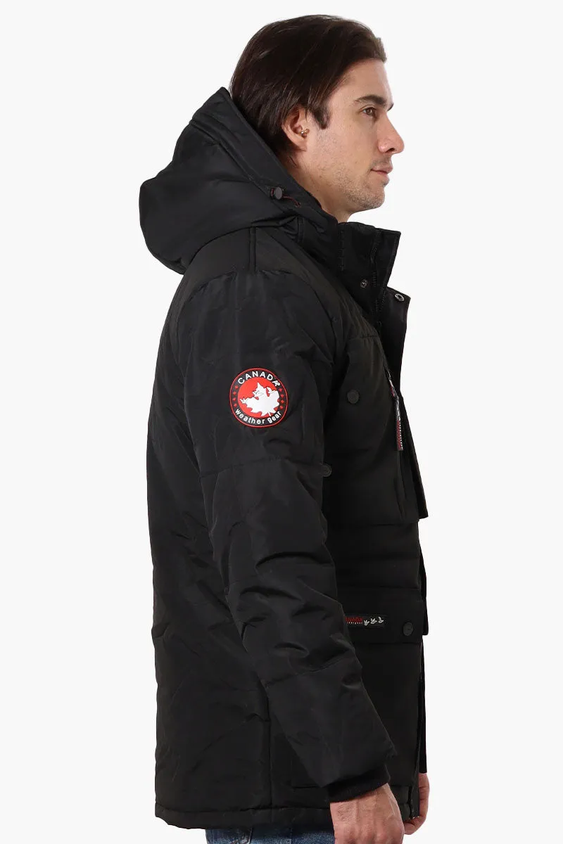 Canada Weather Gear Mouton Lined Parka Jacket - Black