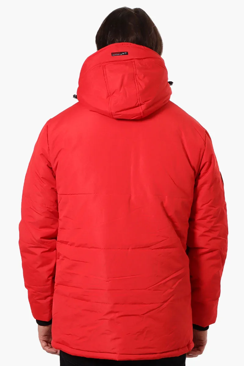 Canada Weather Gear Mouton Lined Parka Jacket - Red