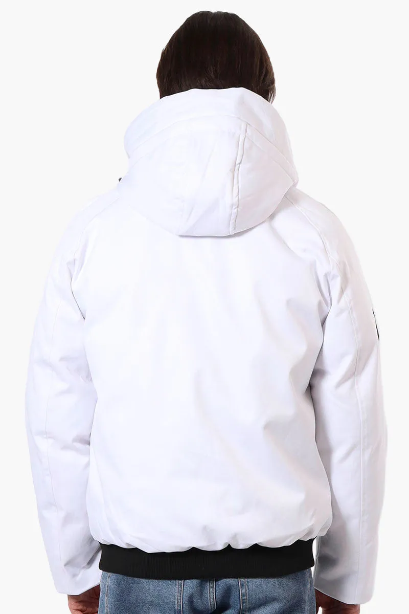 Canada Weather Gear Solid Twill Bomber Jacket - White