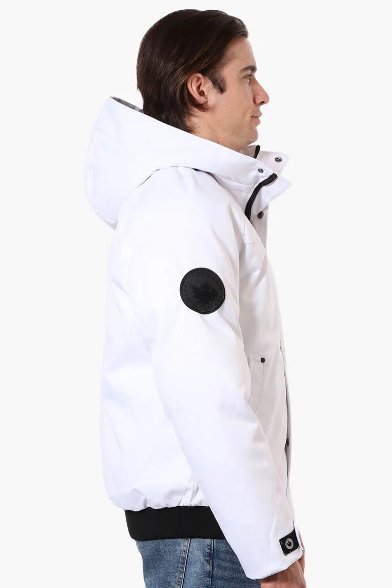 Canada Weather Gear Solid Twill Bomber Jacket - White