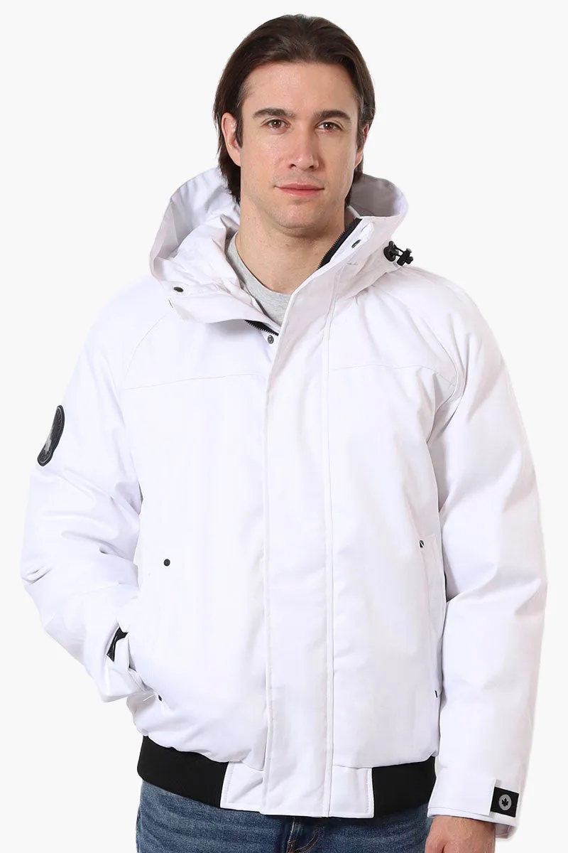 Canada Weather Gear Solid Twill Bomber Jacket - White