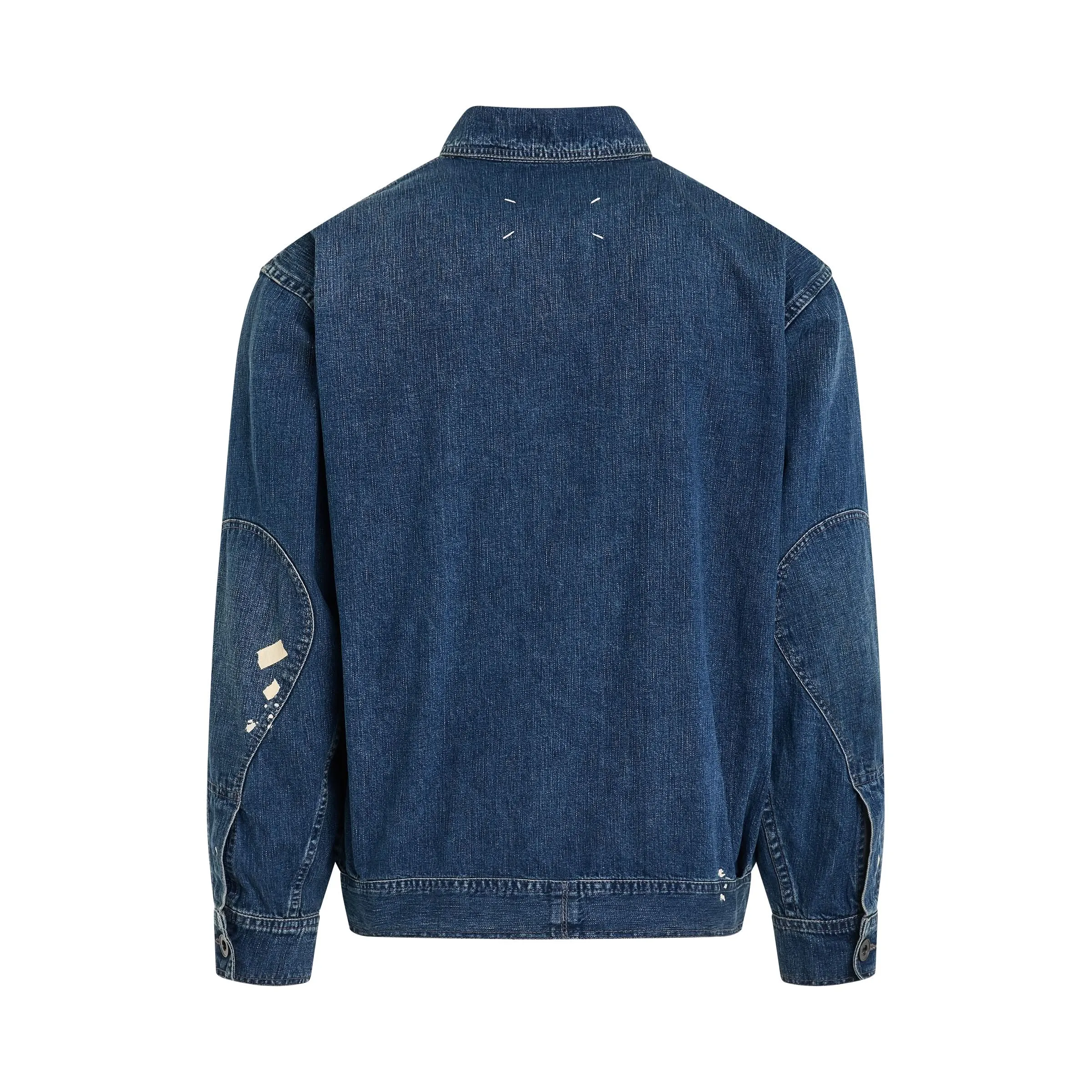 Classic Denim Jacket in Greencast Indigo