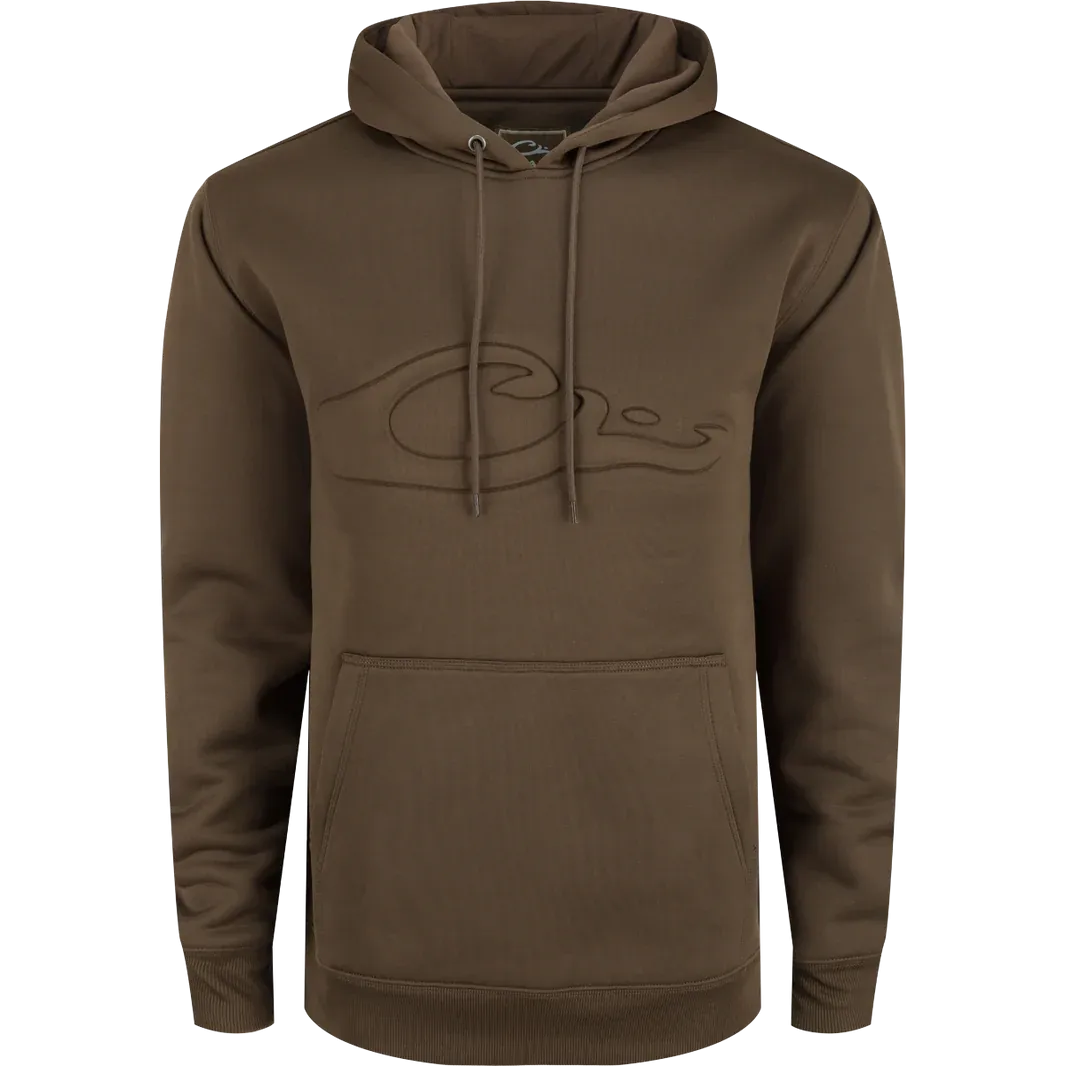 Drake The Back Eddy Embossed Solid Hoodie