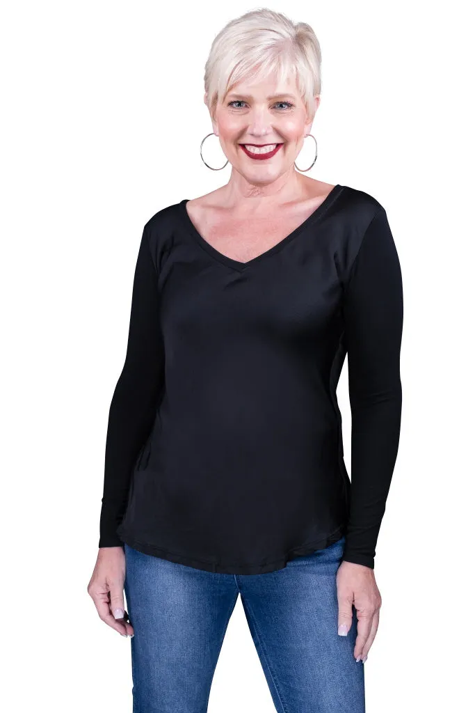 Everly Viscose Sheen Top (BLS137)