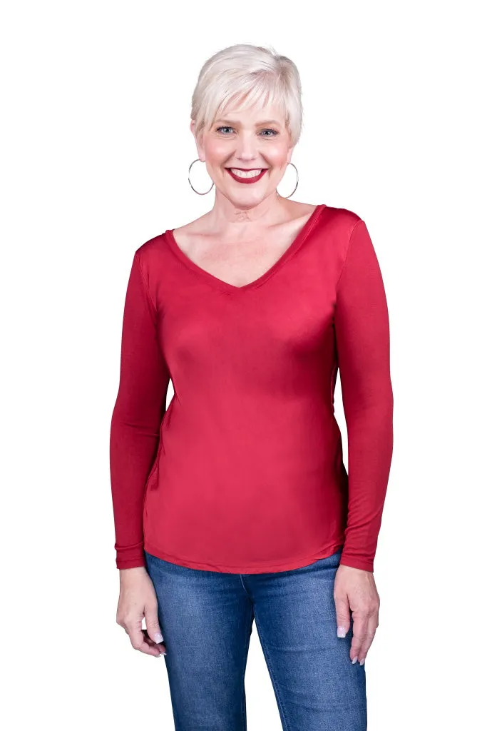 Everly Viscose Sheen Top (BLS137)