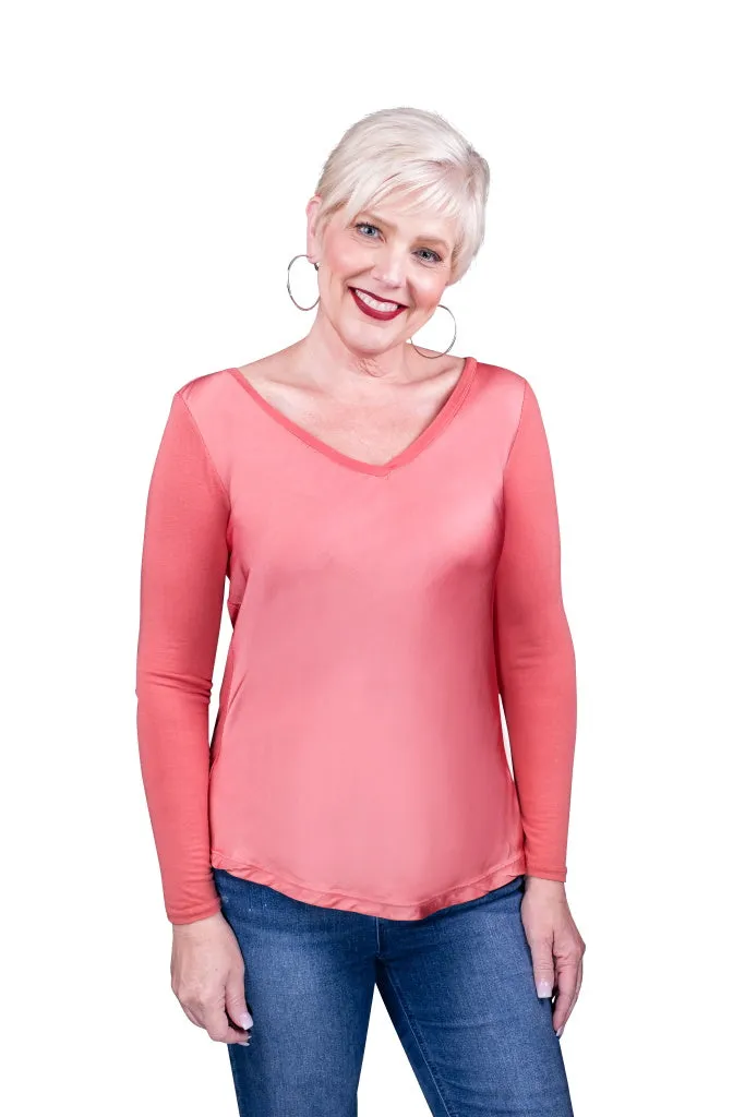 Everly Viscose Sheen Top (BLS137)