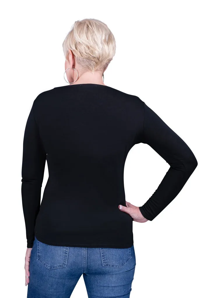 Everly Viscose Sheen Top (BLS137)