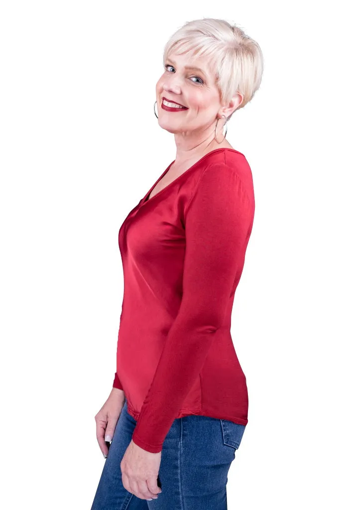 Everly Viscose Sheen Top (BLS137)