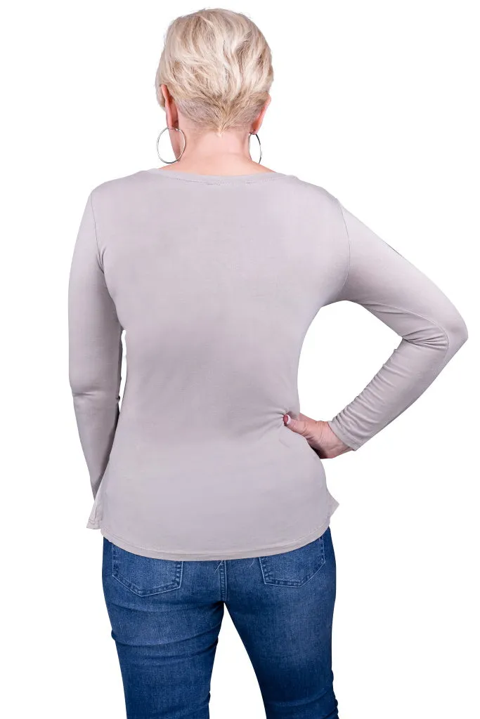 Everly Viscose Sheen Top (BLS137)