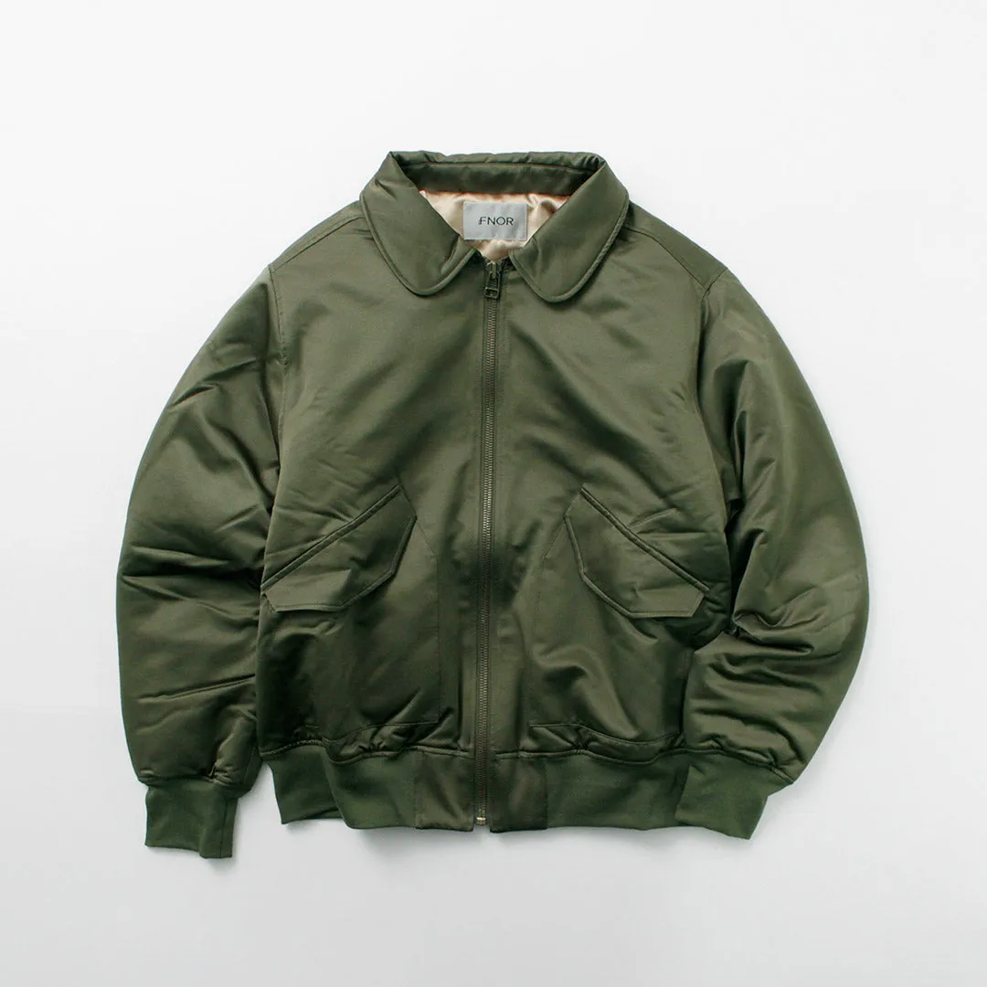 FNOR / Slight Satin Pair Away Flight Jacket