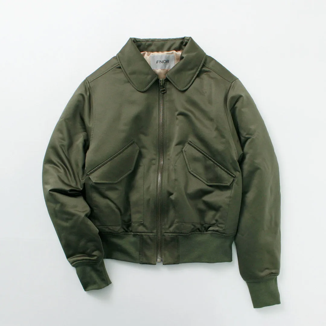 FNOR / Slight Satin Pair Away Flight Jacket