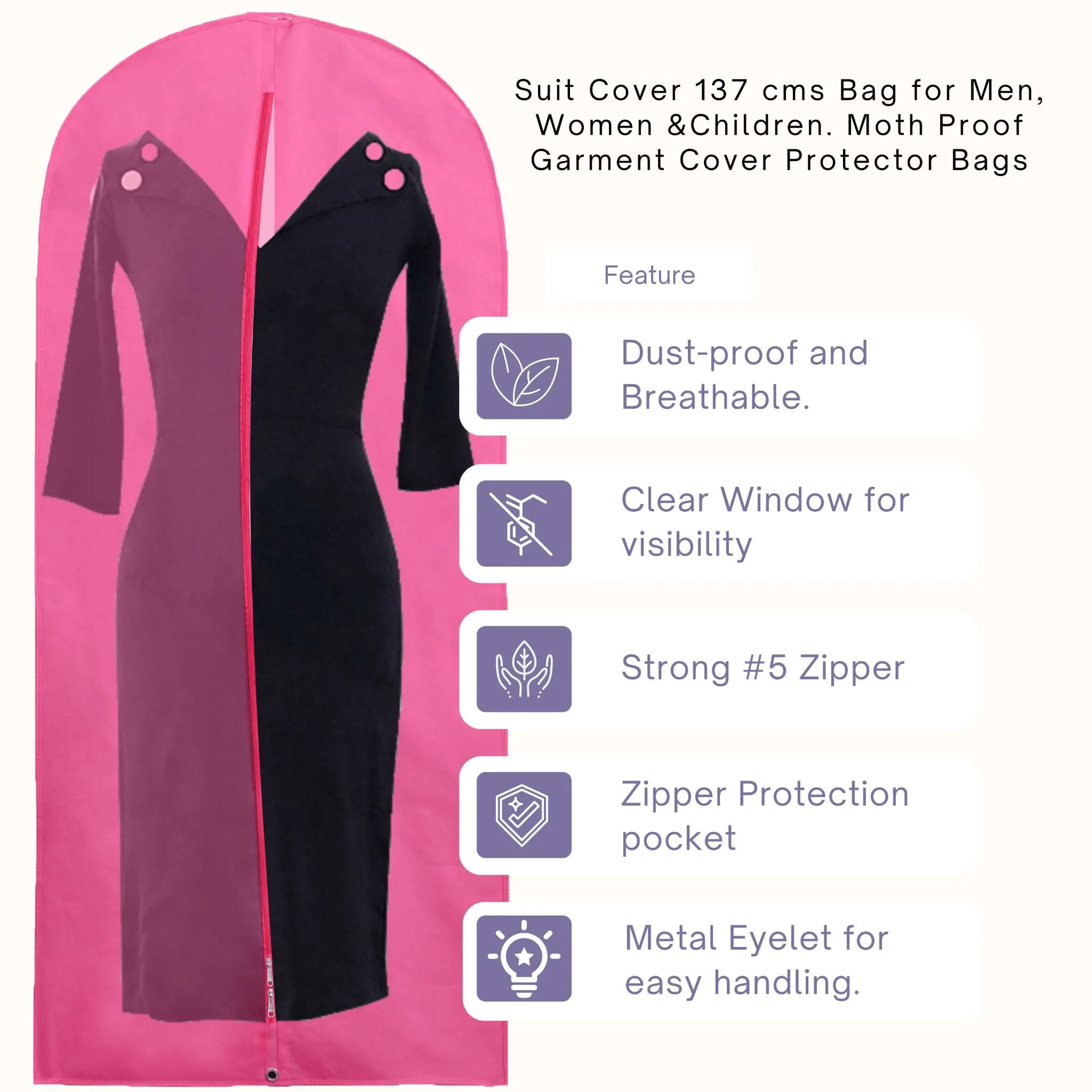 Foldable Long Dress Cover - 54"