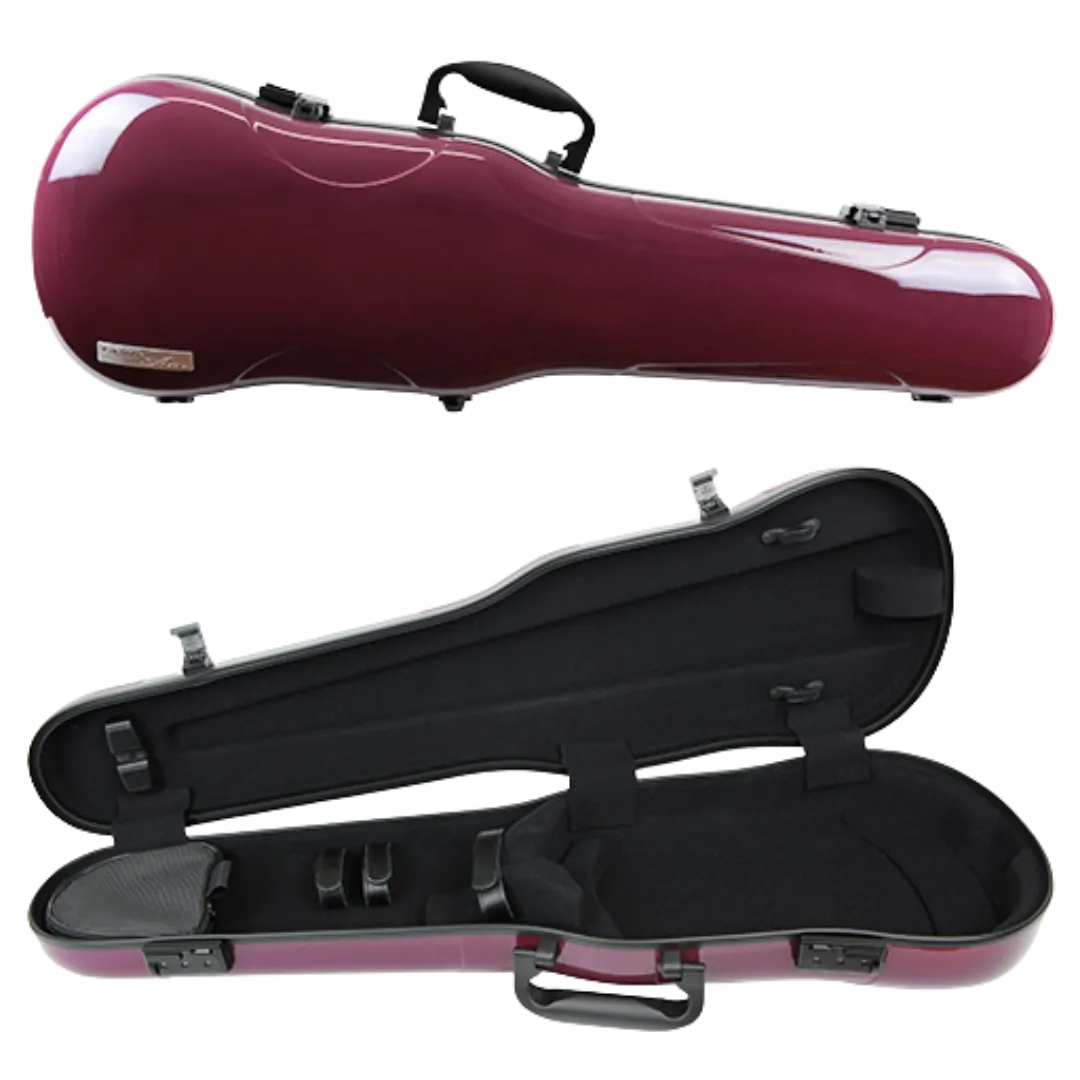 GEWA Air 1.7 Shaped Violin Case 4/4 Purple Gloss with Subway Handle