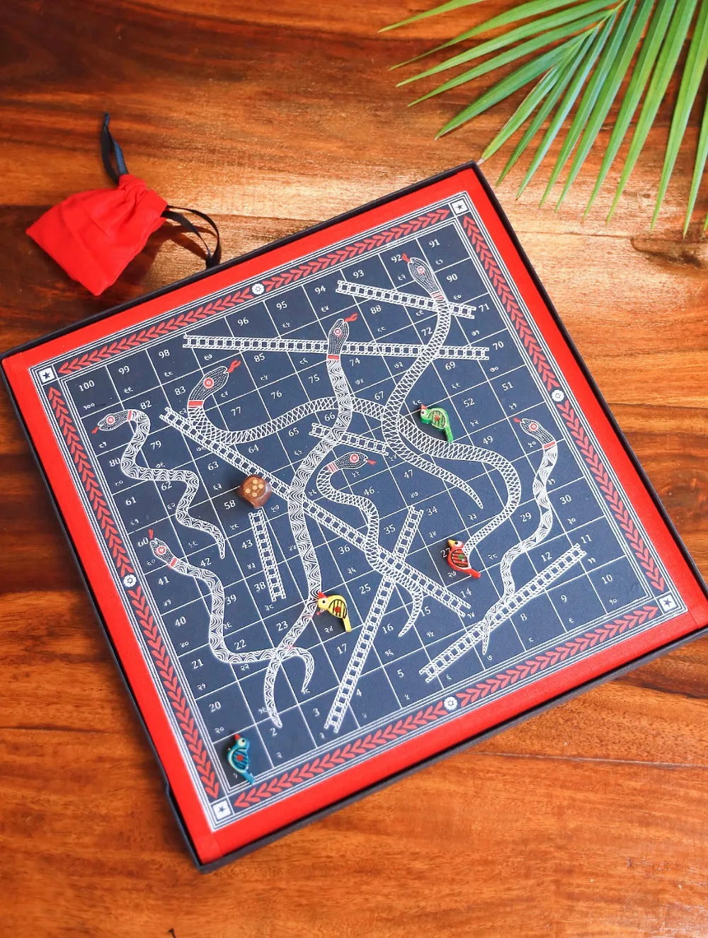 Handcrafted Snakes & Ladders Board Game