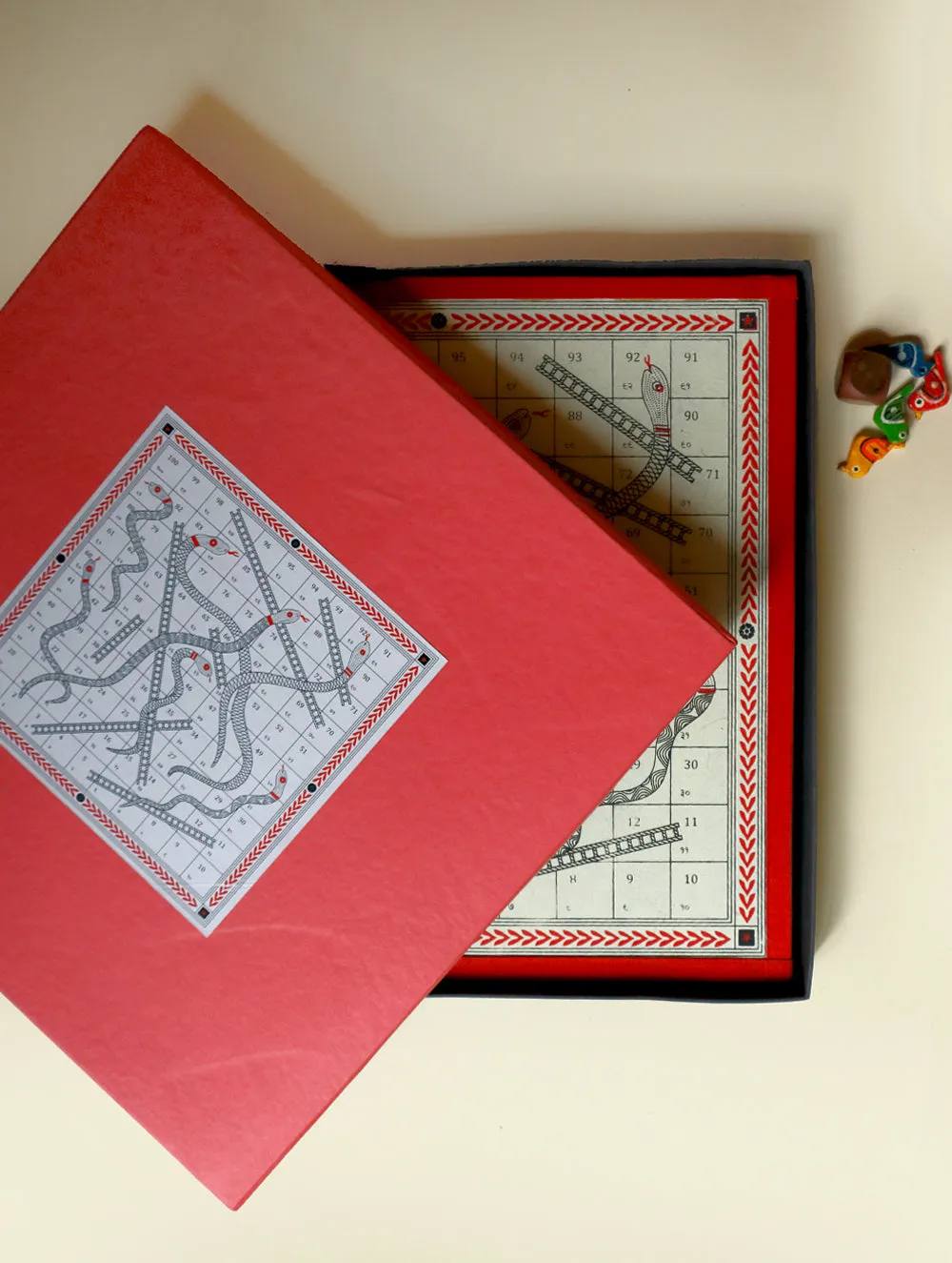 Handcrafted Snakes & Ladders Board Game