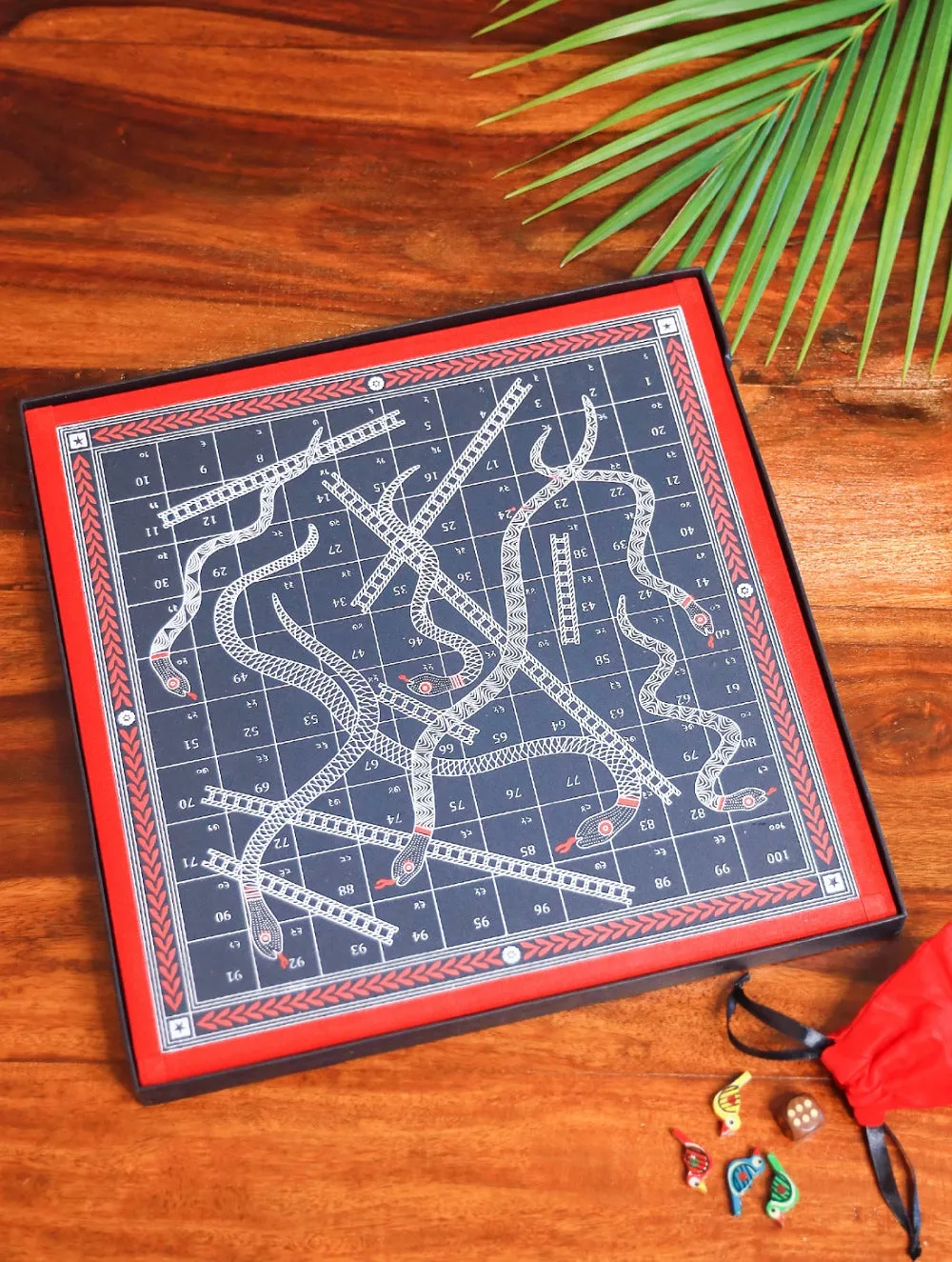 Handcrafted Snakes & Ladders Board Game