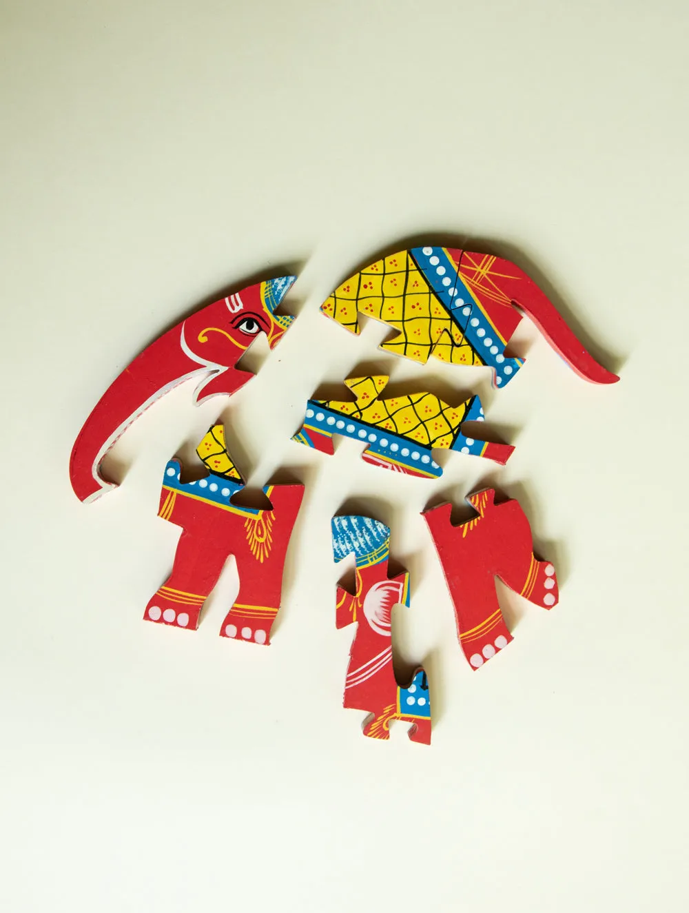 Handcrafted Wooden Jigsaw Puzzle - Elephant