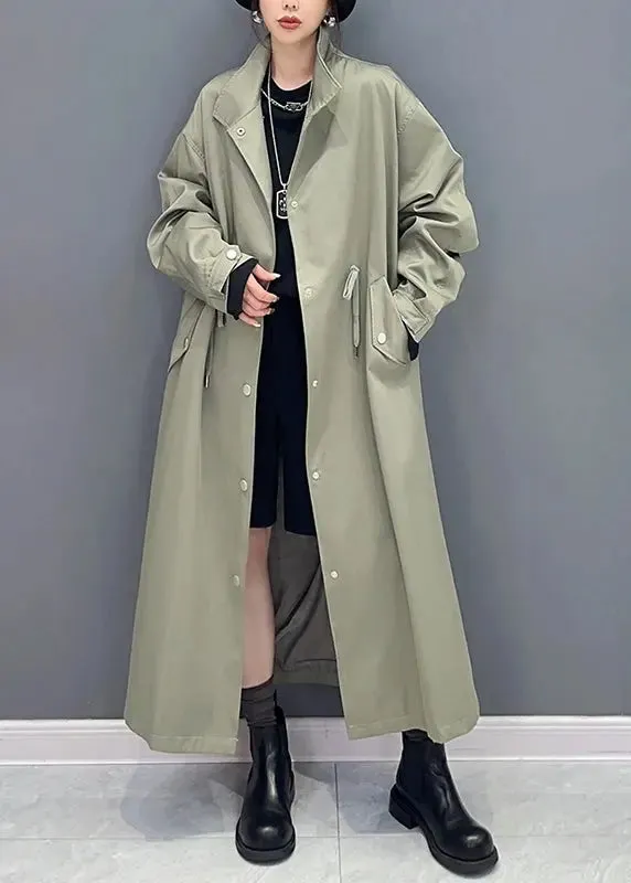 Hooded False Two Pieces Trench Coat Fall