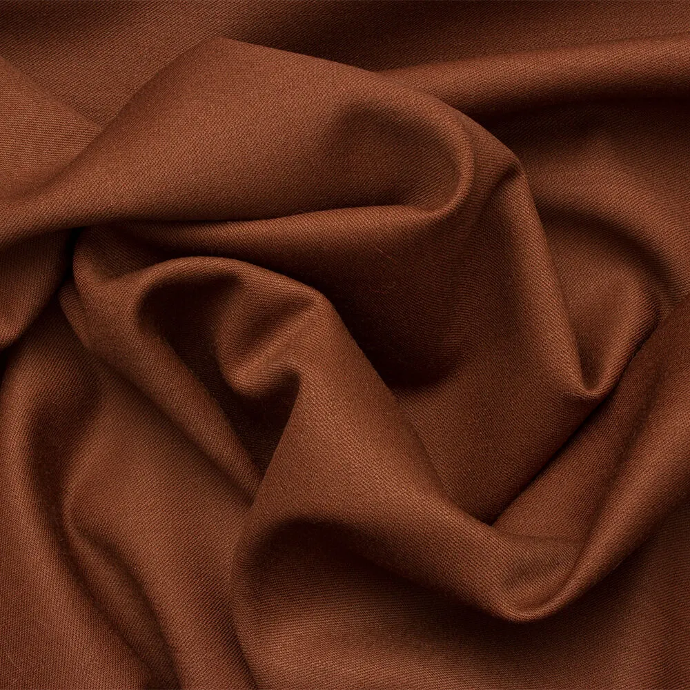 Light Brown Stretch Wool Gaberdine