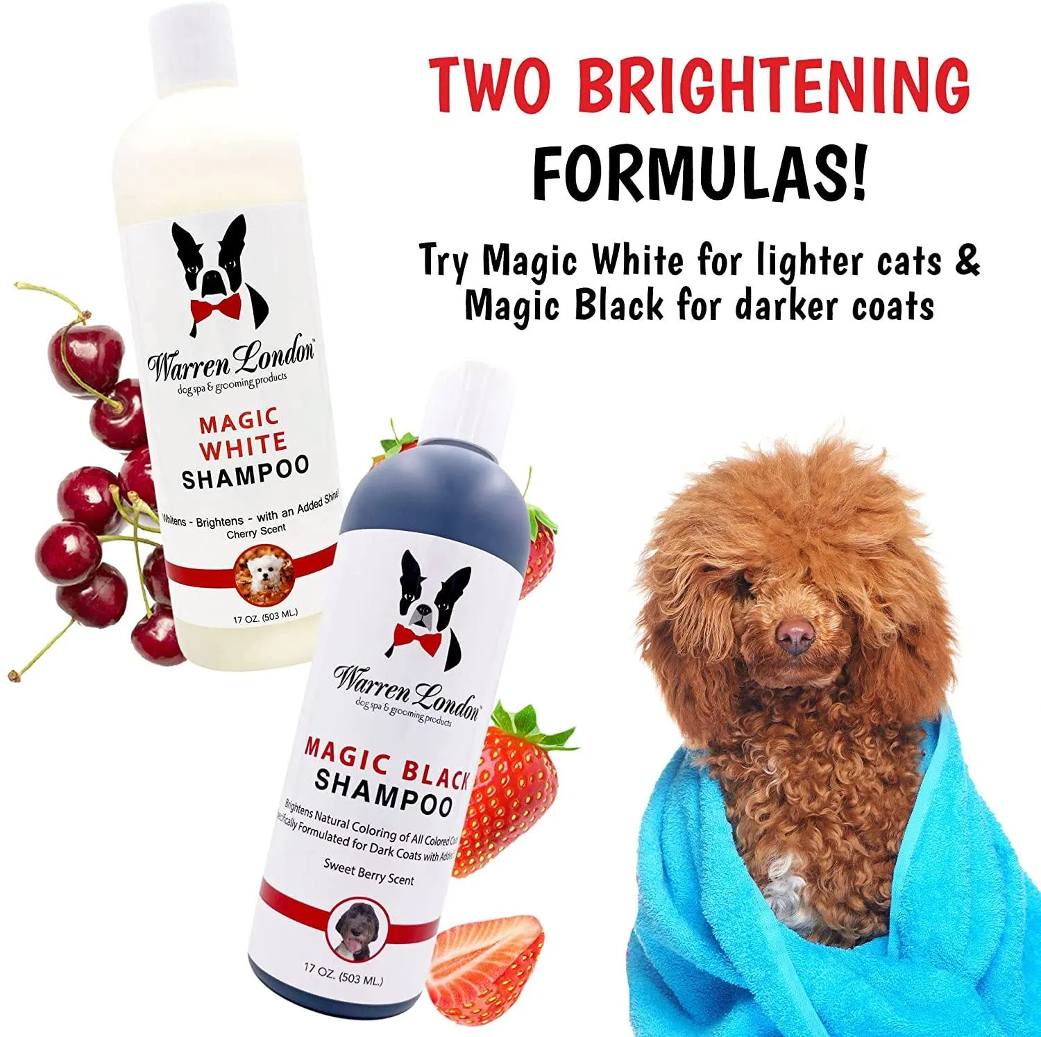 Magic Black Brightening Dog Shampoo - Professional Size