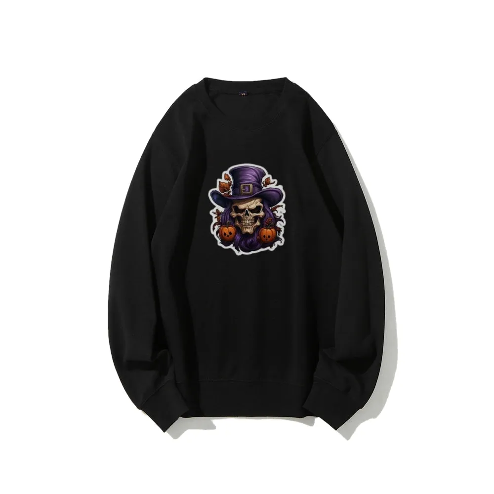 Mens Halloween Witch Hat Graphic Sweatshirts