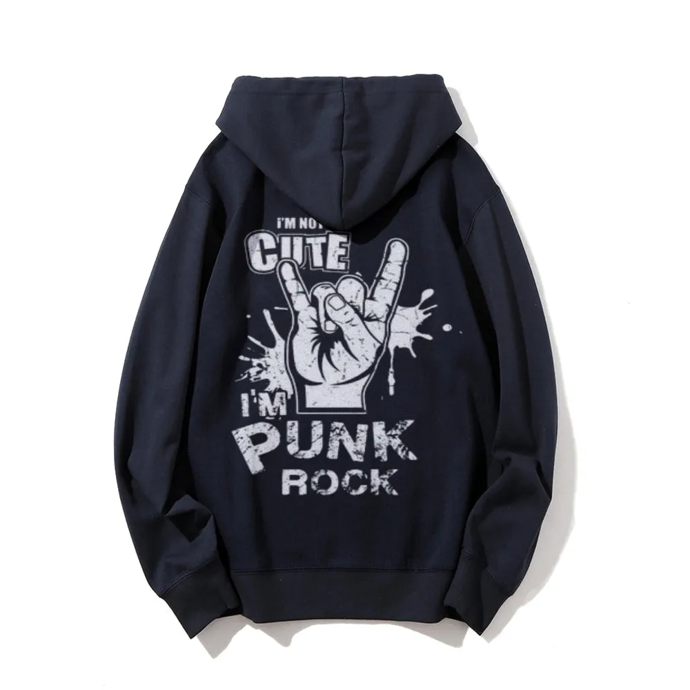 Mens I AM PUNK ROCK Graphic Hoodies