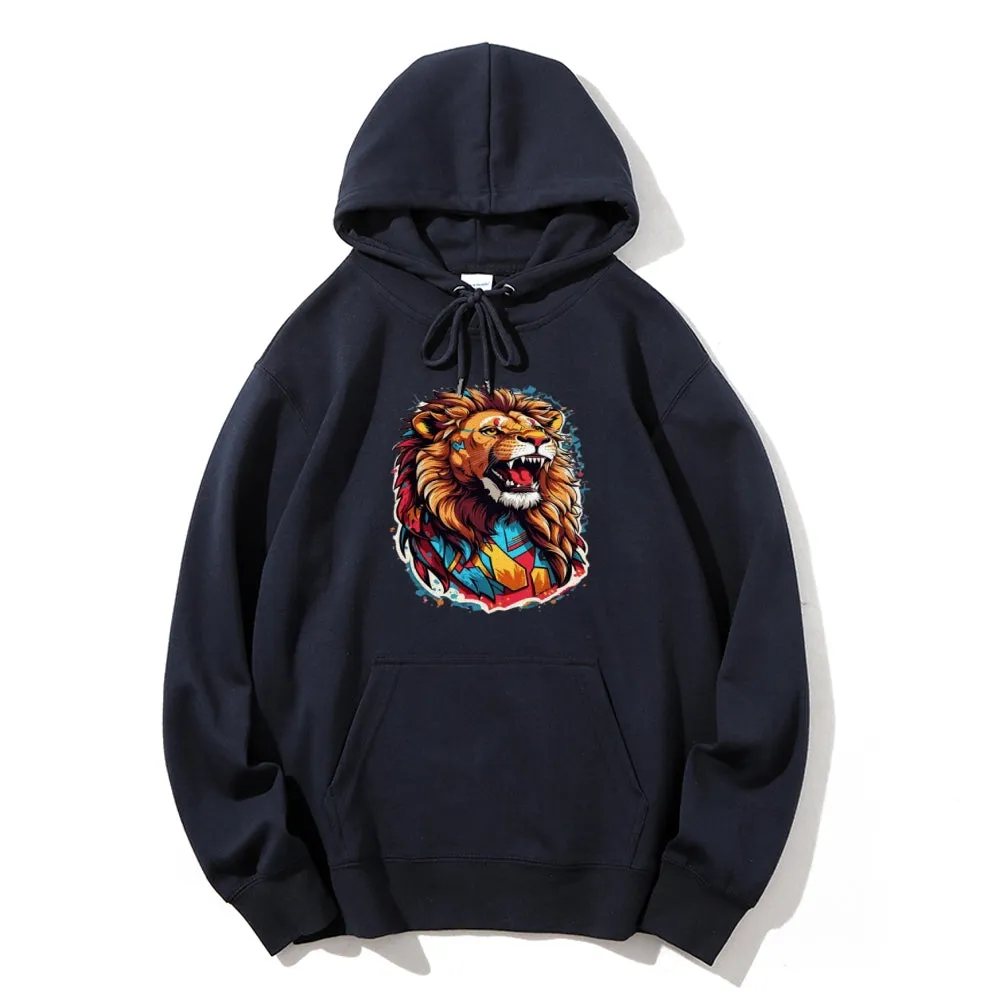 Mens Lion Roar Graphic Hoodies