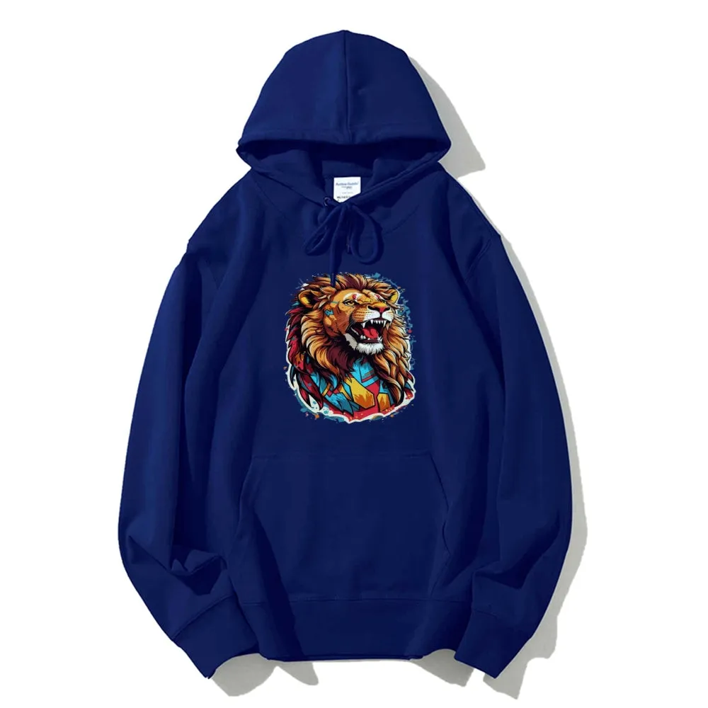 Mens Lion Roar Graphic Hoodies