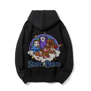 Mens Scare Bear Graphic Hoodies