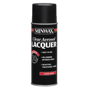 Minwax Gloss Clear Oil-Based Lacquer 12 oz