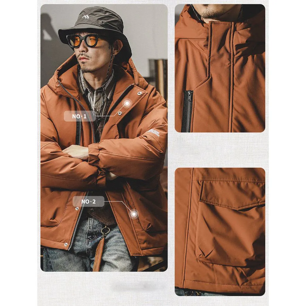 Monochrome Waterproof Warmth Thickened Field Jacket