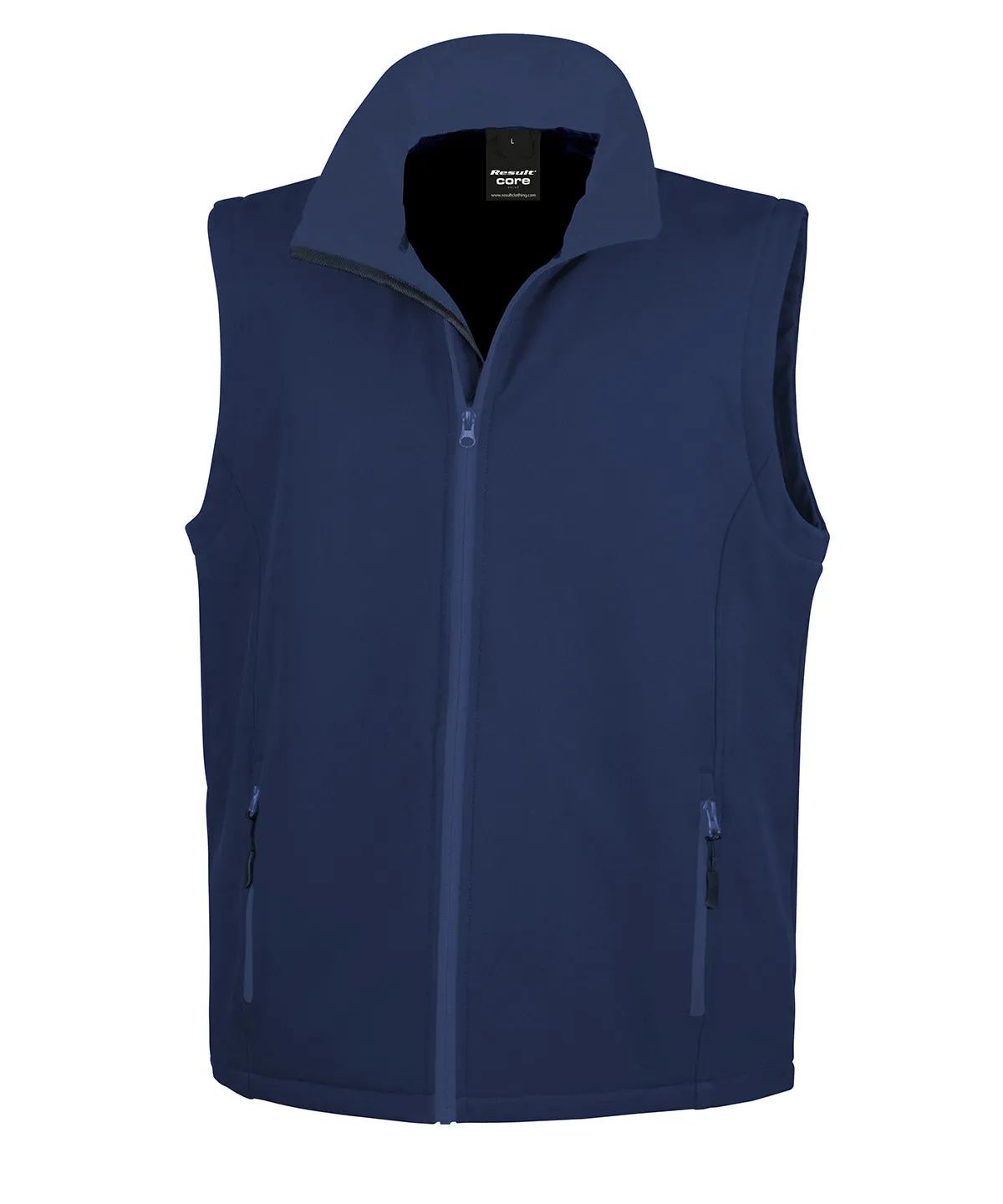 Navy/Navy - Printable softshell bodywarmer