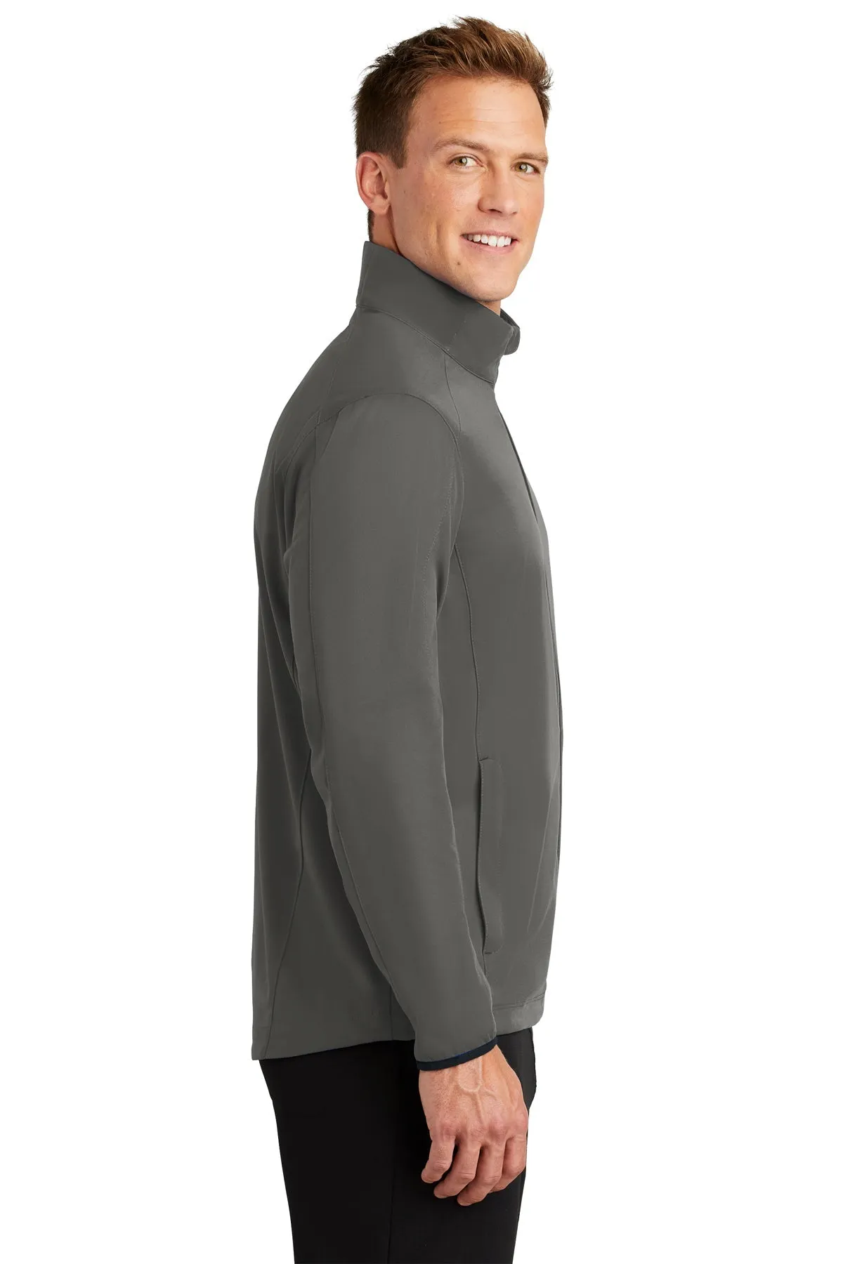 Port Authority Active Soft Shell Branded Jackets, Grey Steel