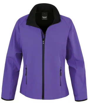 Purple/Black - Women's Core printable softshell jacket