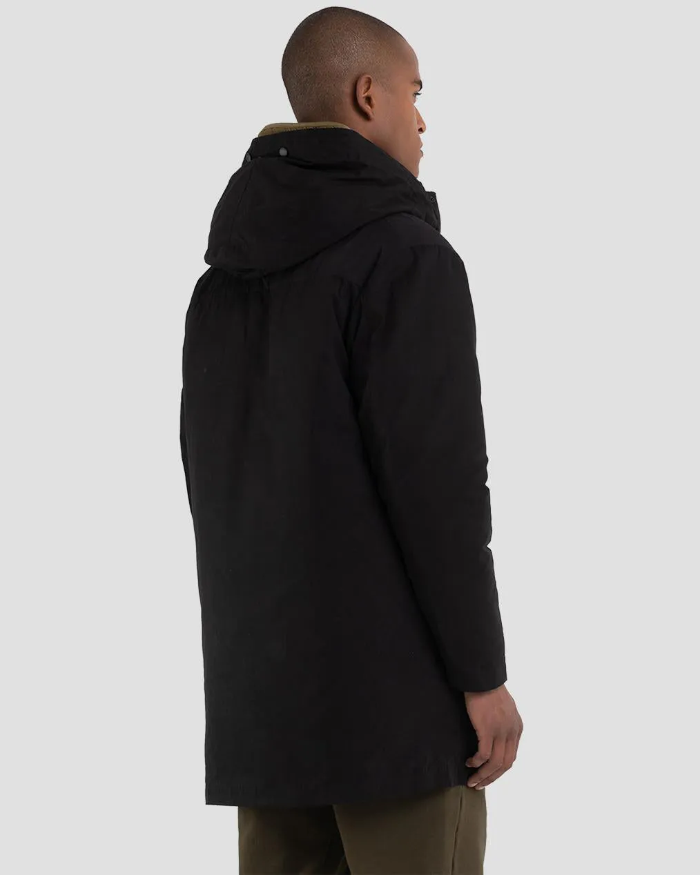 Replay Sartoriale Hooded Parka - Black