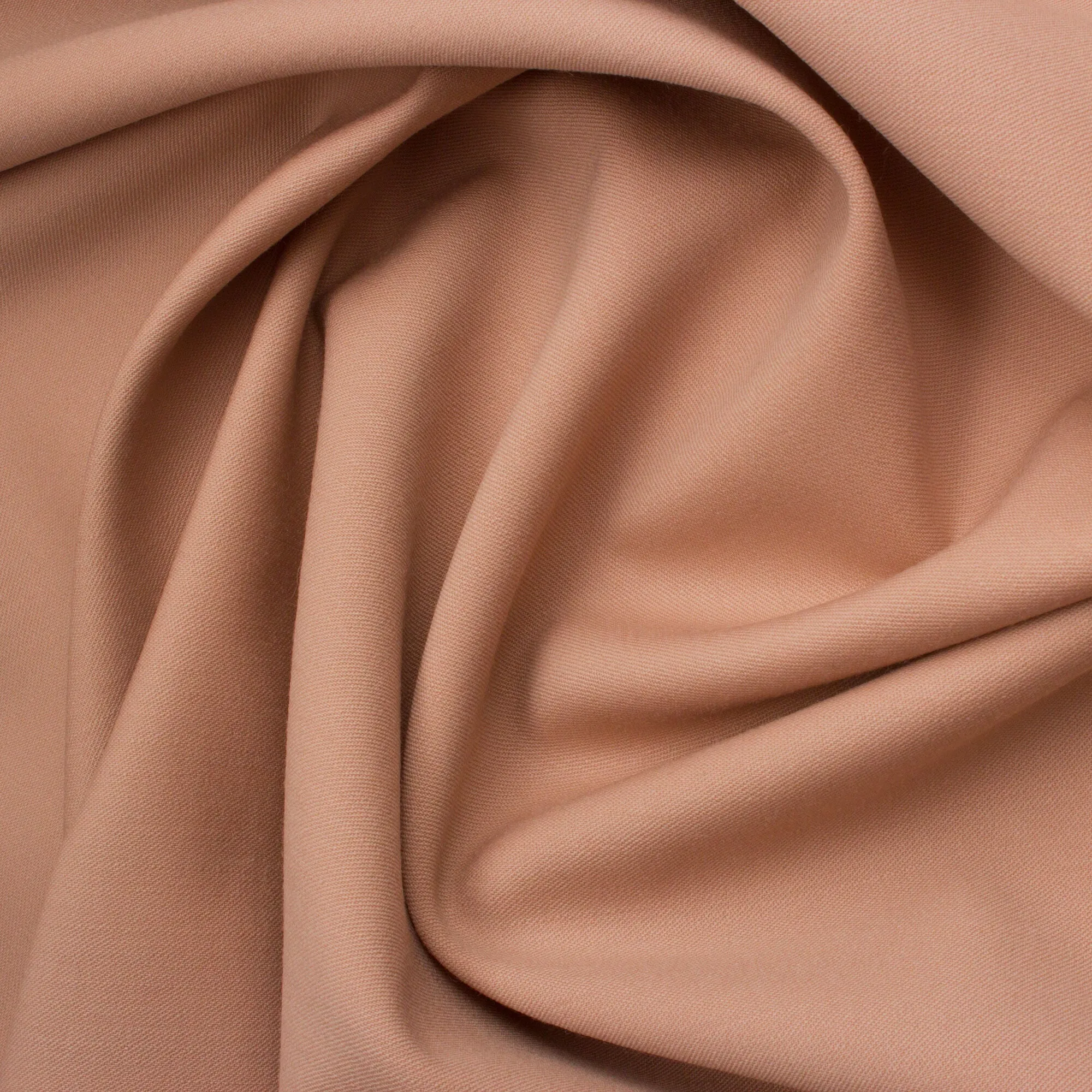 Rose Beige Stretch Wool Gaberdine