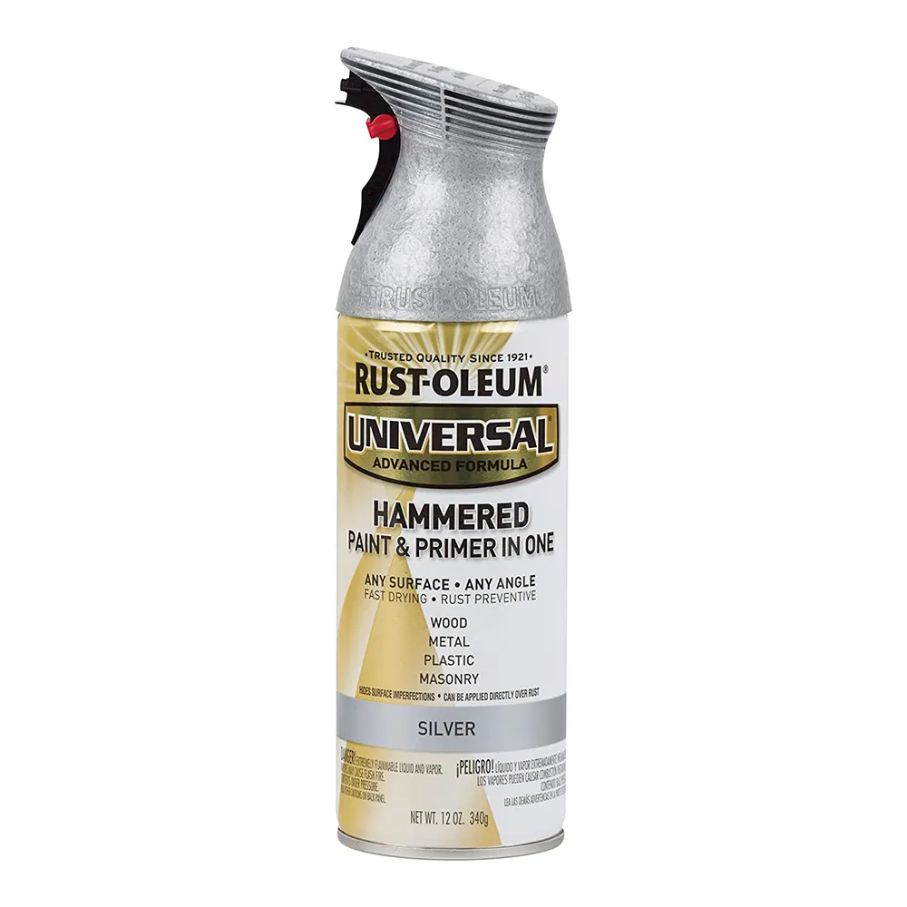 RUST-OLEUM Universal Paint & Primer Spray Paint 340g Aerosol Hammered Silver