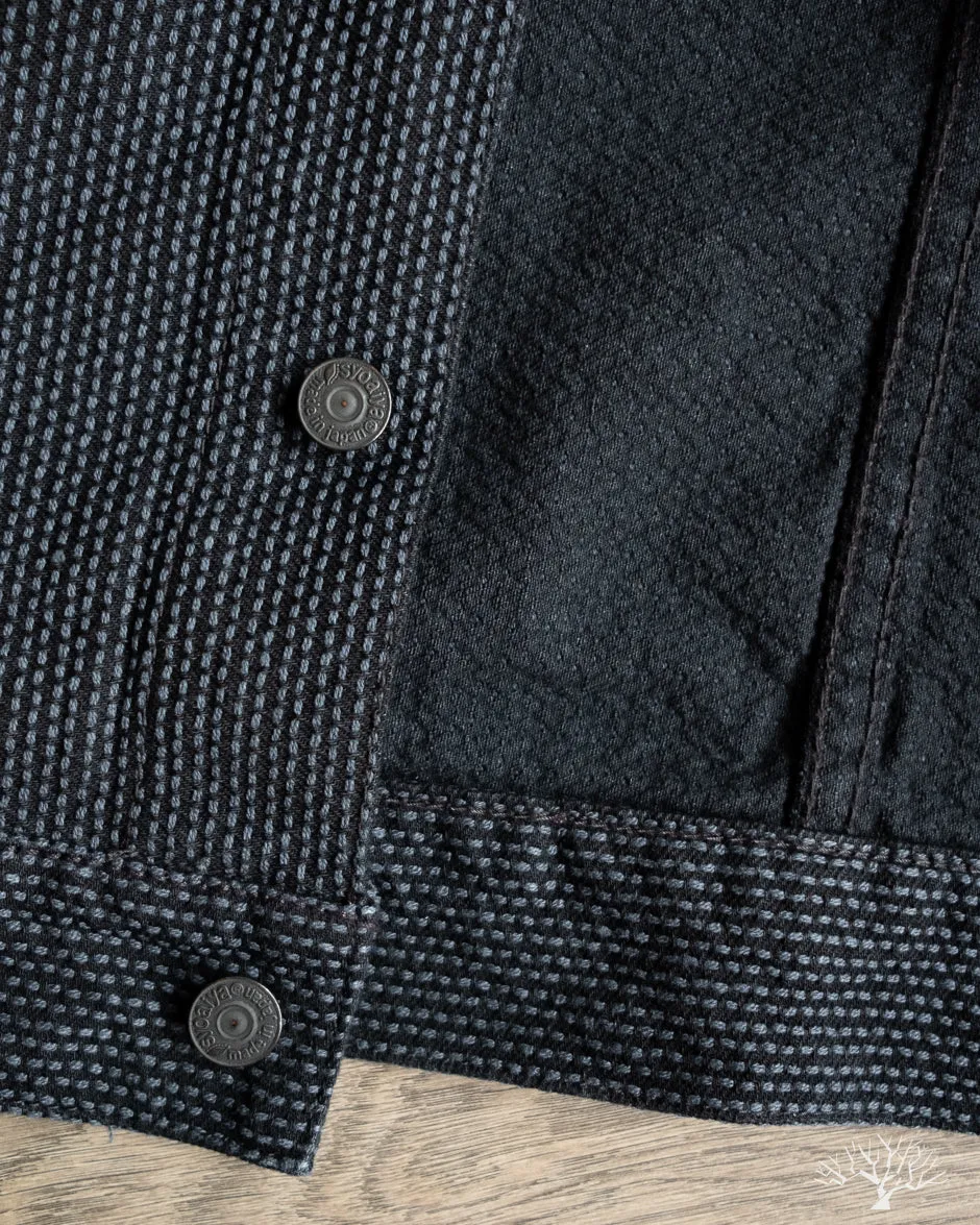 Sashiko Type 3 Jacket - Grey x Black