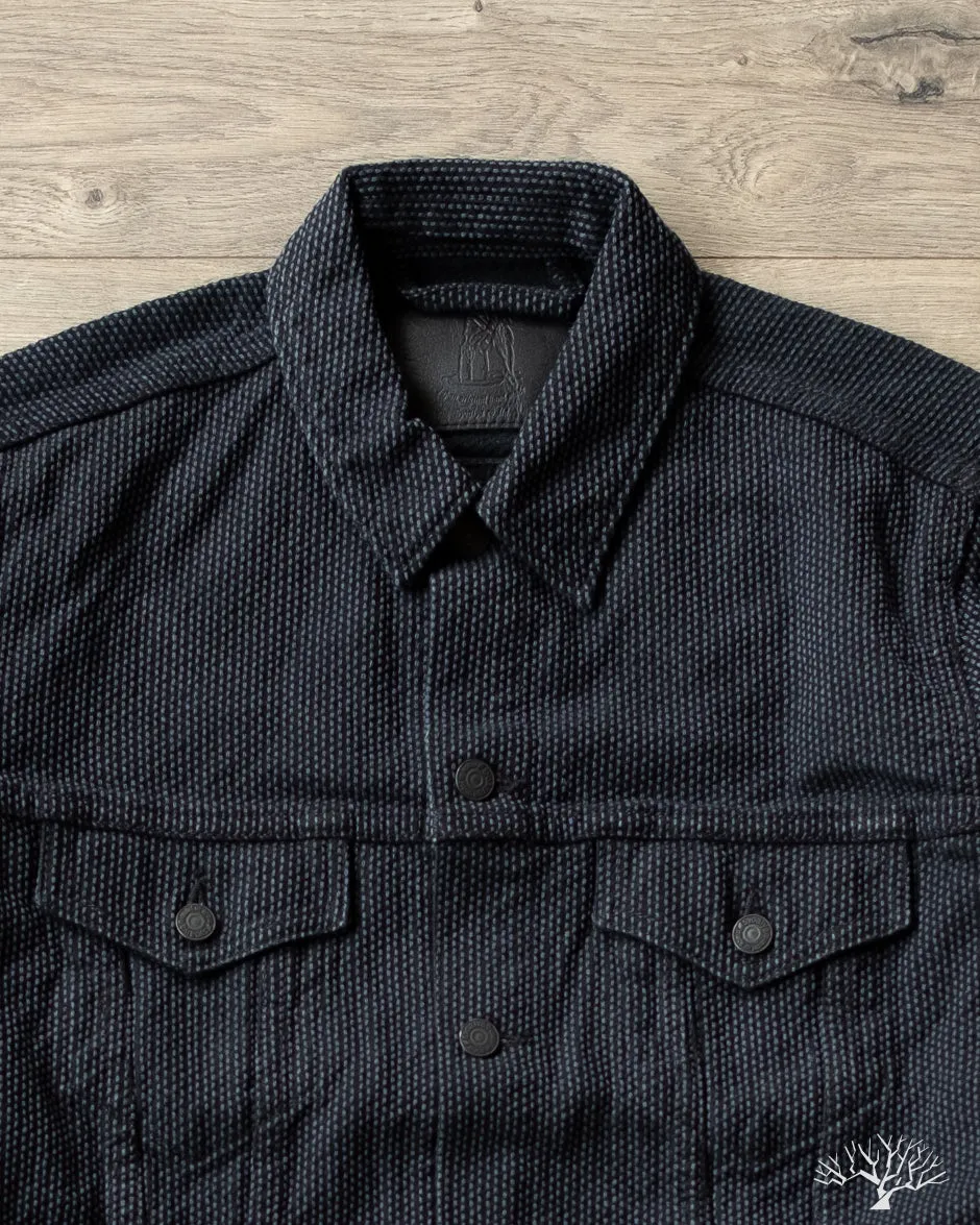 Sashiko Type 3 Jacket - Grey x Black