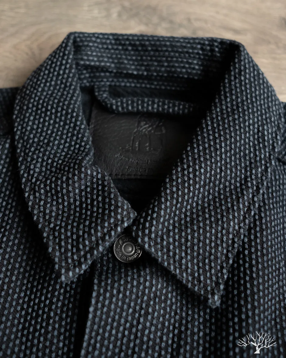 Sashiko Type 3 Jacket - Grey x Black