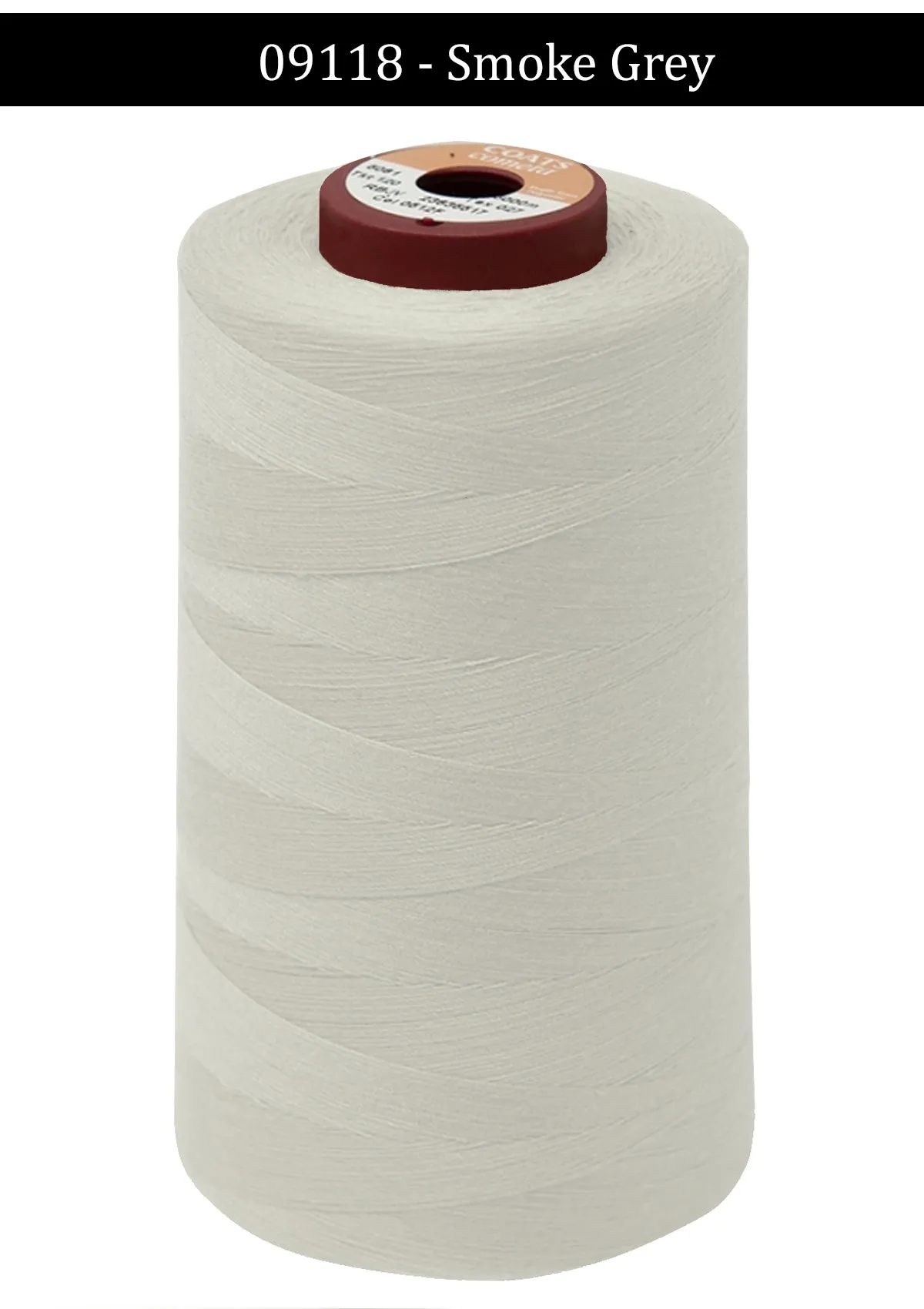 Smoke Grey Coats Cometa Overlocking Thread Cones - 5000 Metre Per Spool