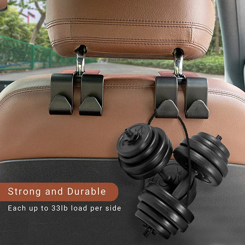 Space-Saver Double Hook Car Back Seat Hangers